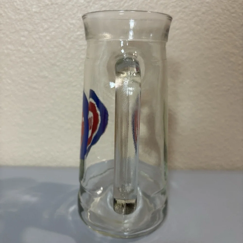 Chicago Cubs MLB 25oz Mug Beer Stein Stadium Thick Glass Vintage Collectible